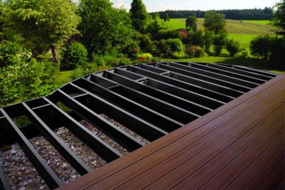 Careful planning of the finished deck layout will result in better looking finished projec How To Install Composite Decking On The Ground