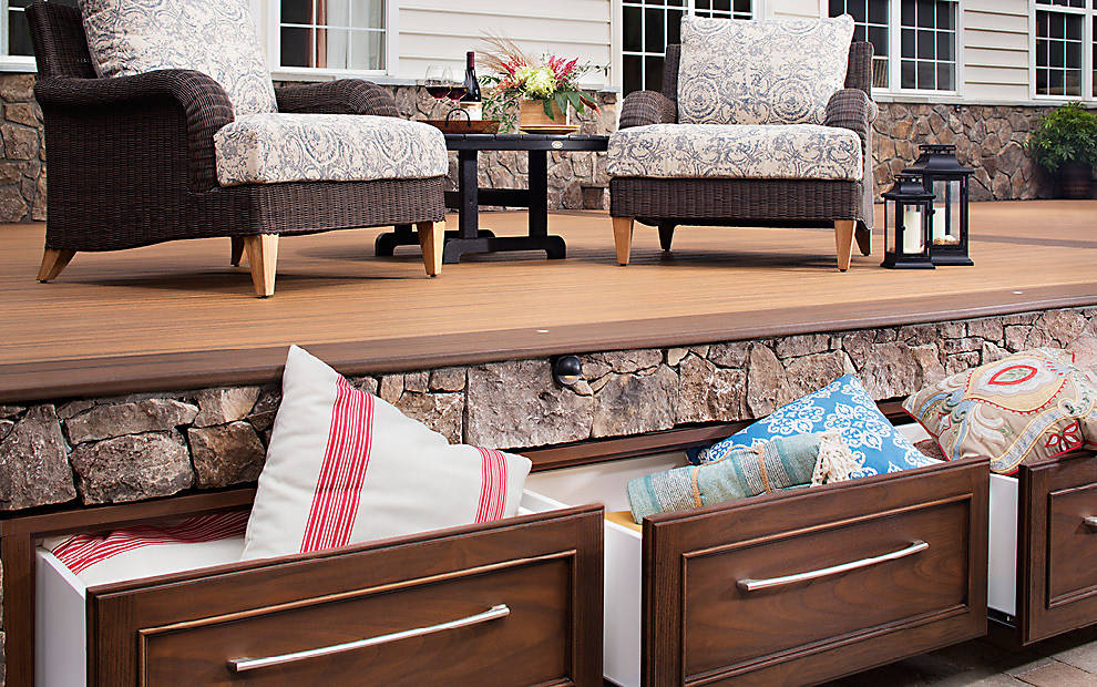 Outdoor Kitchens Deck Storage Bo Benches Trex