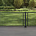 Trex Signature® Mesh Railing with Charcoal Black frame.