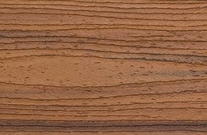 Swatch of Trex Transcend decking color Tiki Torch