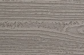 Swatch of Trex Transcend composite  Fascia in Gravel Path grey