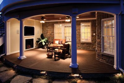 Trex Contour Terrassendielen in Honey Brown
