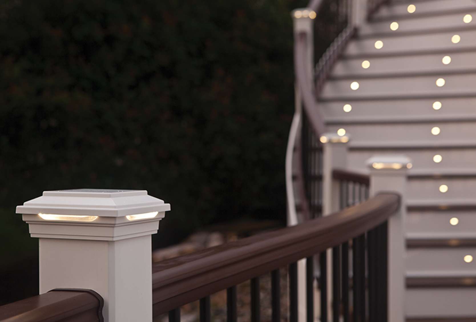 Solar lights for trex deck outlet posts