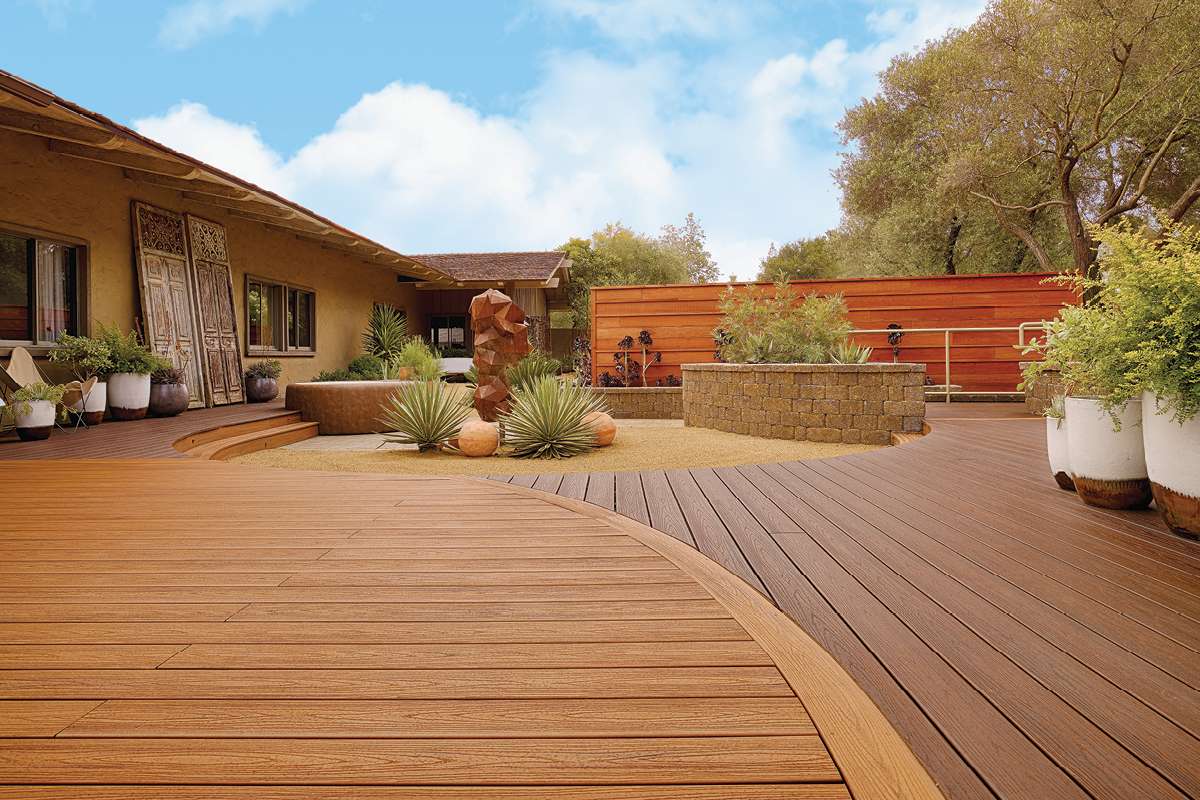 Trex Decking Cost >> Trex Transcend Decking Tiki Torch Lava Rock Curved Decking ... Trex Decking Cost >> Trex Transcend Decking Tiki Torch Lava Rock Curved Decking ...