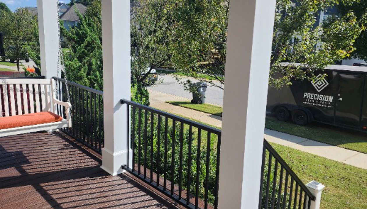 Trex Transcend Double Picture Framed Front Porch with Trex Signature Railings, Holly Springs NC