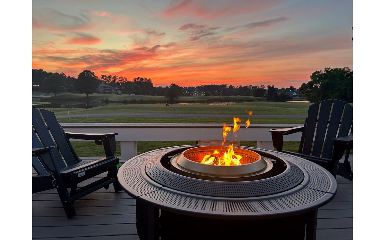 Trex Transcend Linage, Biscayne Decking Under The Beautiful Cary, NC Sky