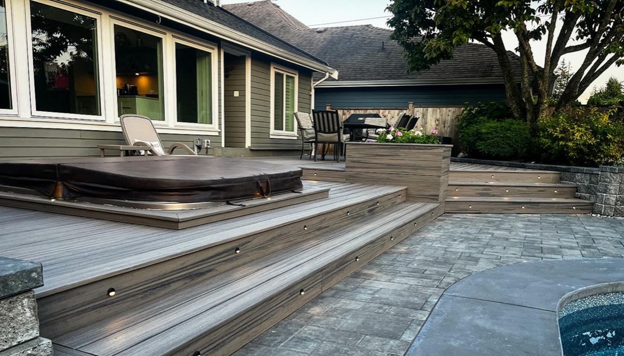 Rocky Harbour field, bordering, and risers. Lighting package.