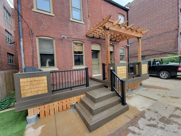 St. Louis City Deck, with custom flower boxes