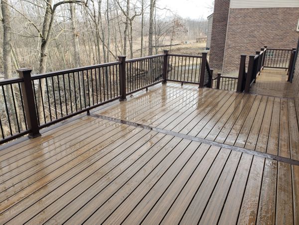 Trex Tiki torch and Spiced Rum with Transcend railings!!