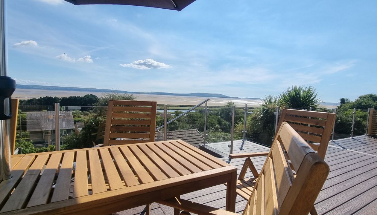 Beautiful views on this L:ava Rock deck