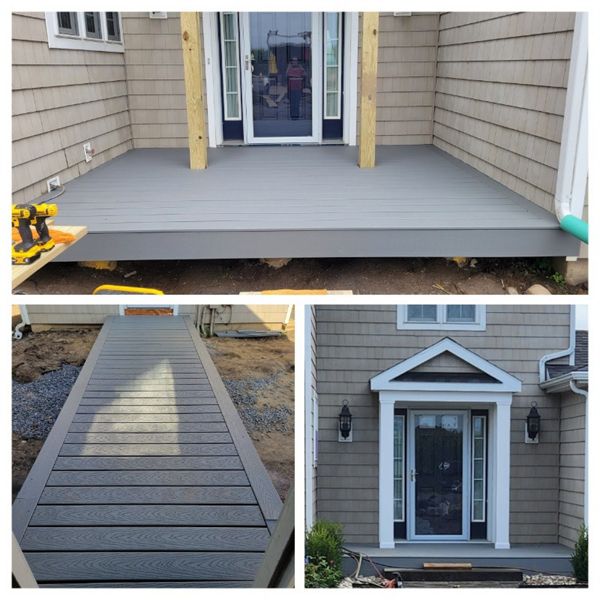 Plattsburgh NY bridge and portico deck