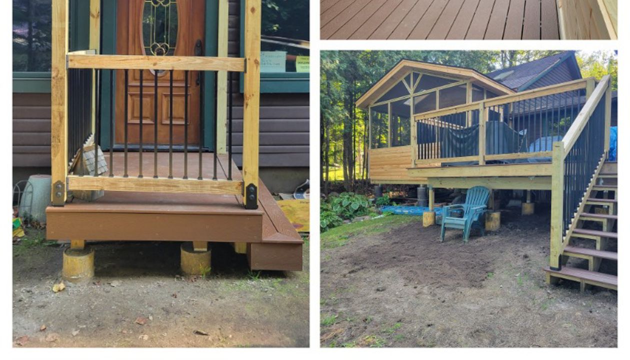 Chateguay lake NY porch and decks