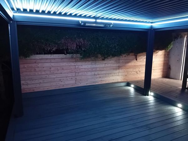 Larch Fencing to finish off the perimeter of the garden