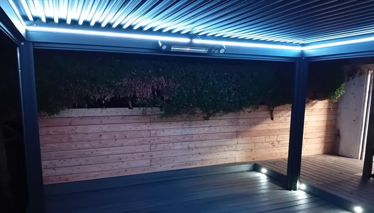 Larch Fencing to finish off the perimeter of the garden