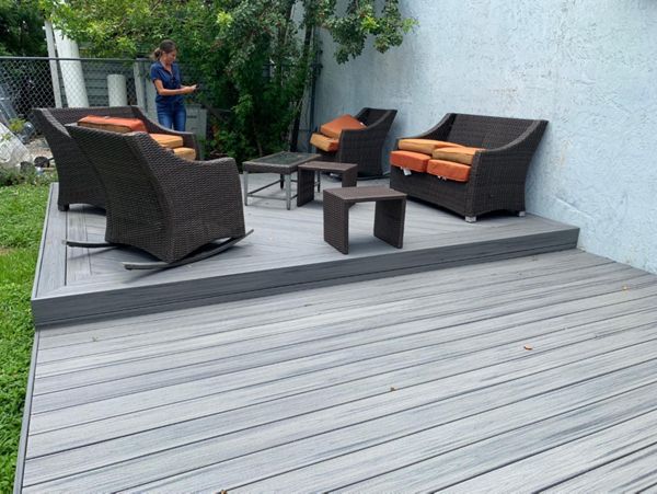 Custom-Built Composite Deck Using Trex