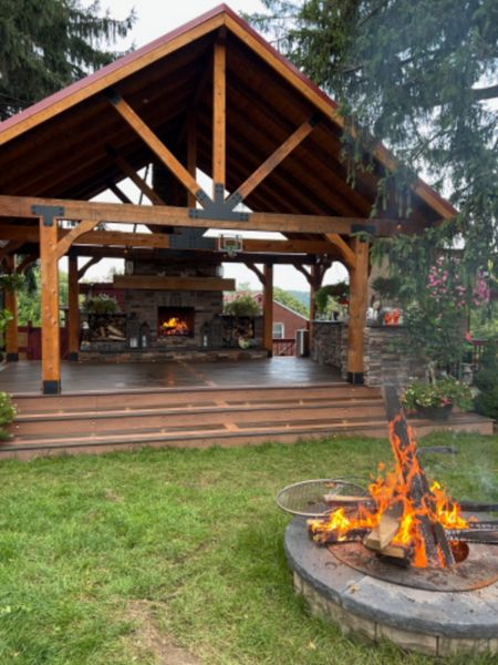 OUR OUTDOOR SHOW ROOM YOU ARE INVITED TO COME SEE TRUE CREATIVE CRAFTSMANSHIP & ATTENTION TO DETAIL