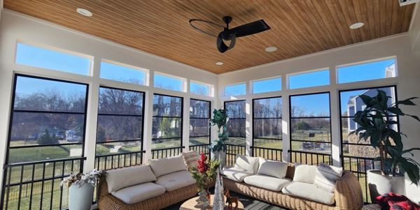 Trex Three Season Room w/ Transom Windows