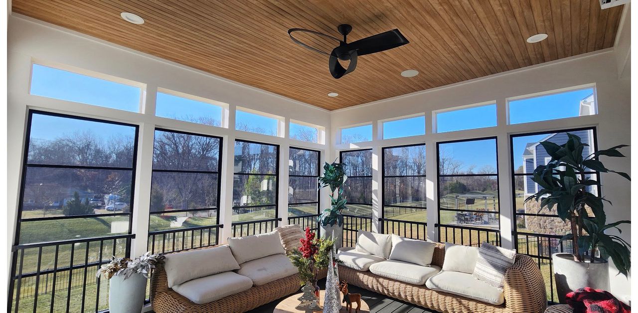 Trex Three Season Room w/ Transom Windows