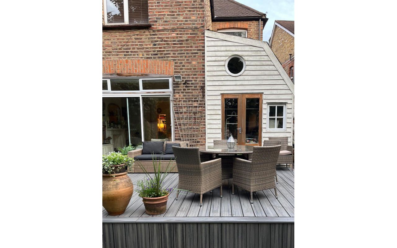 Kew, Richmond Upon Thames Trex Transcend Island Mist Oilcanfinish Outdoor Living