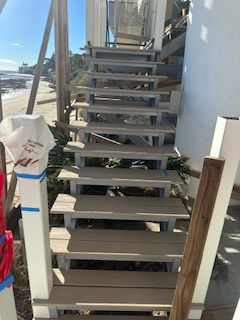 Trex staircase in progress