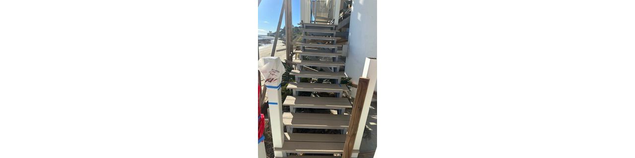 Trex staircase in progress