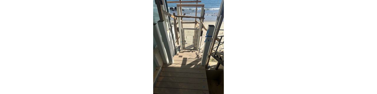 Trex staircase in progress