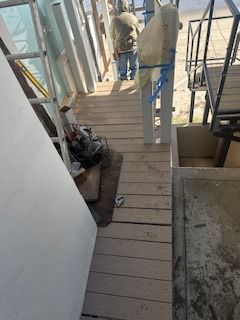 Trex staircase in progress