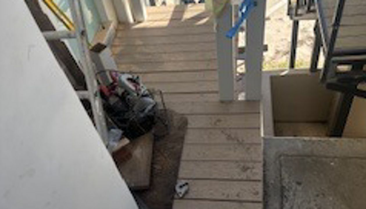 Trex staircase in progress