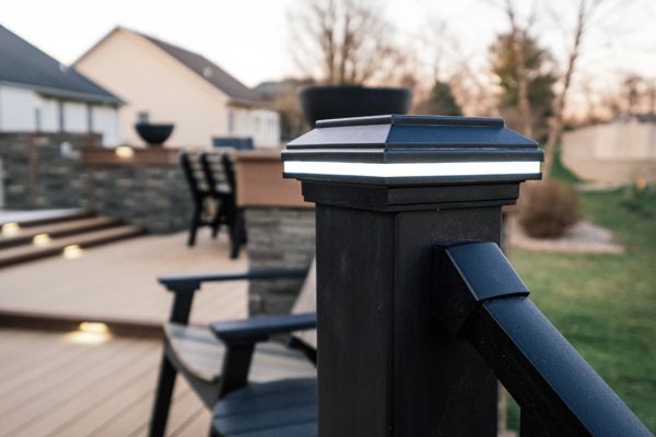 Trex Signature aluminum railing used with Transcend post sleeve