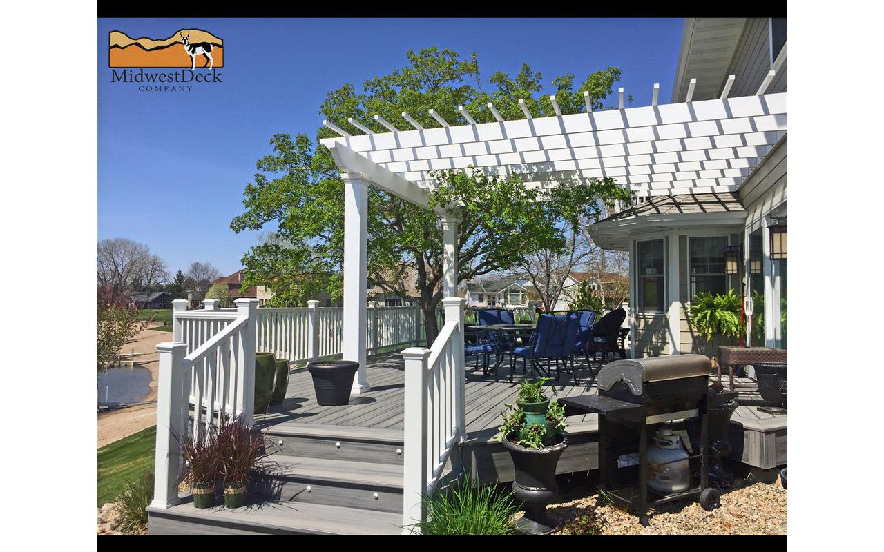 Custom Trex Transcend Island Mist deck, Mandan