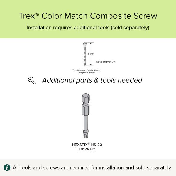TREX ページ Trex® Decking Color Match Screws 2-1/2