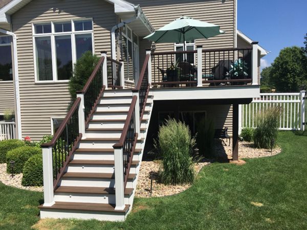 Trex Deck with Trex Transcend Rail