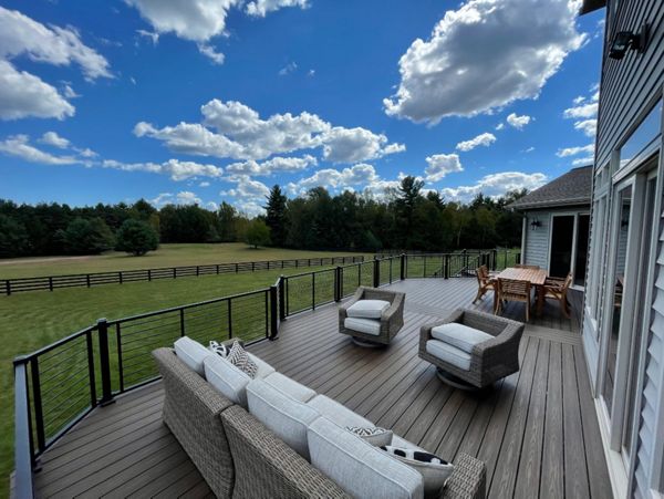 Trex Deck with Trex Rod Rail