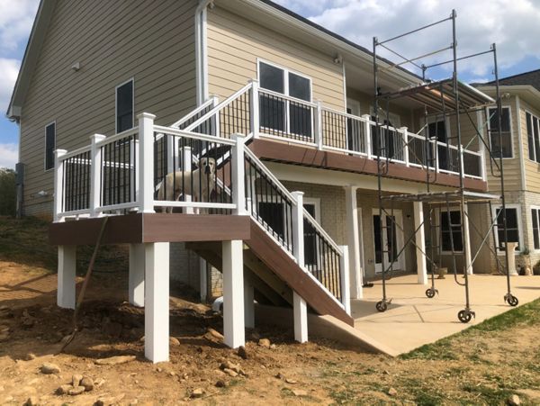 TREX Transcend Spiced Rum decking and fascia