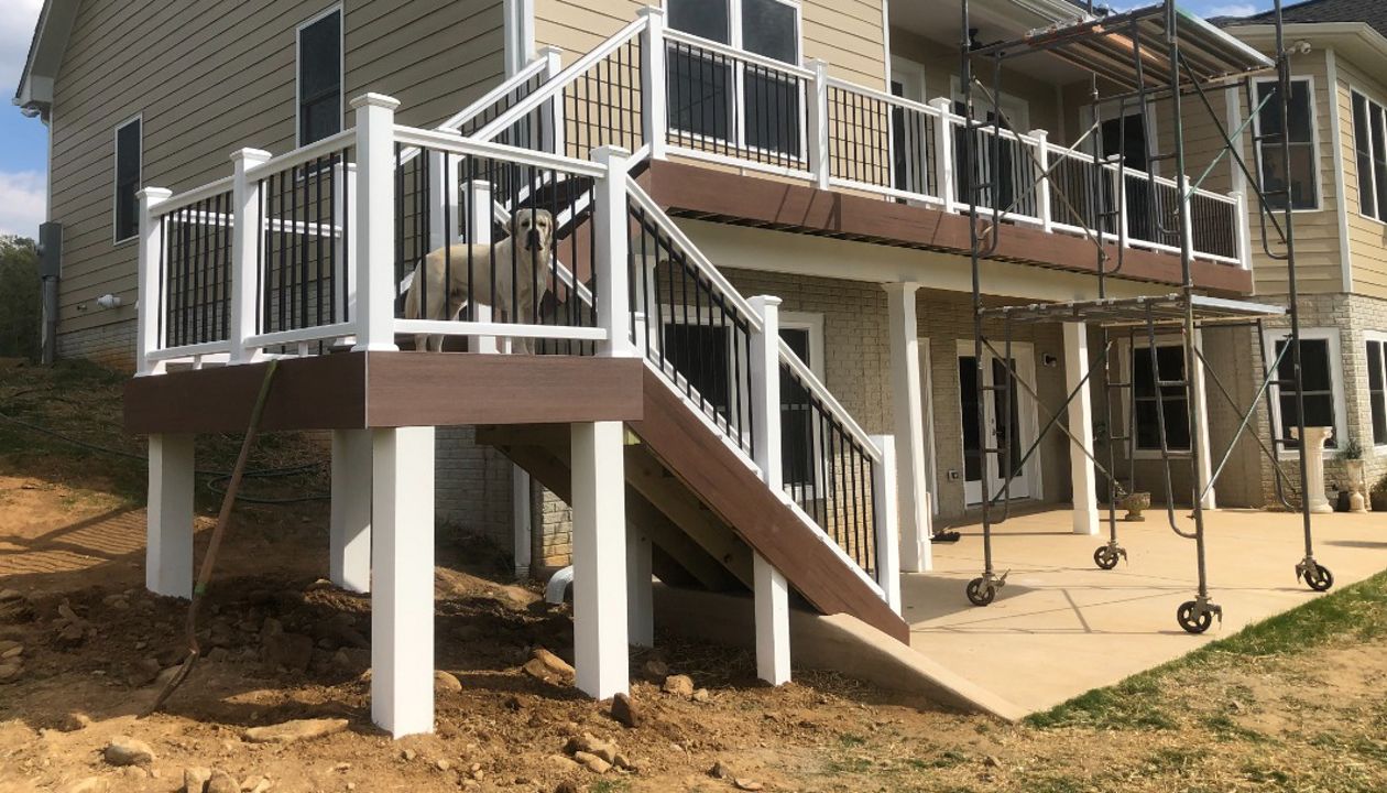 TREX Transcend Spiced Rum decking and fascia