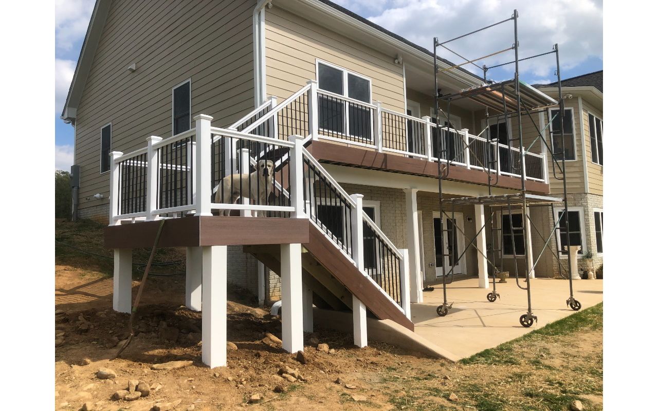 TREX Transcend Spiced Rum decking and fascia