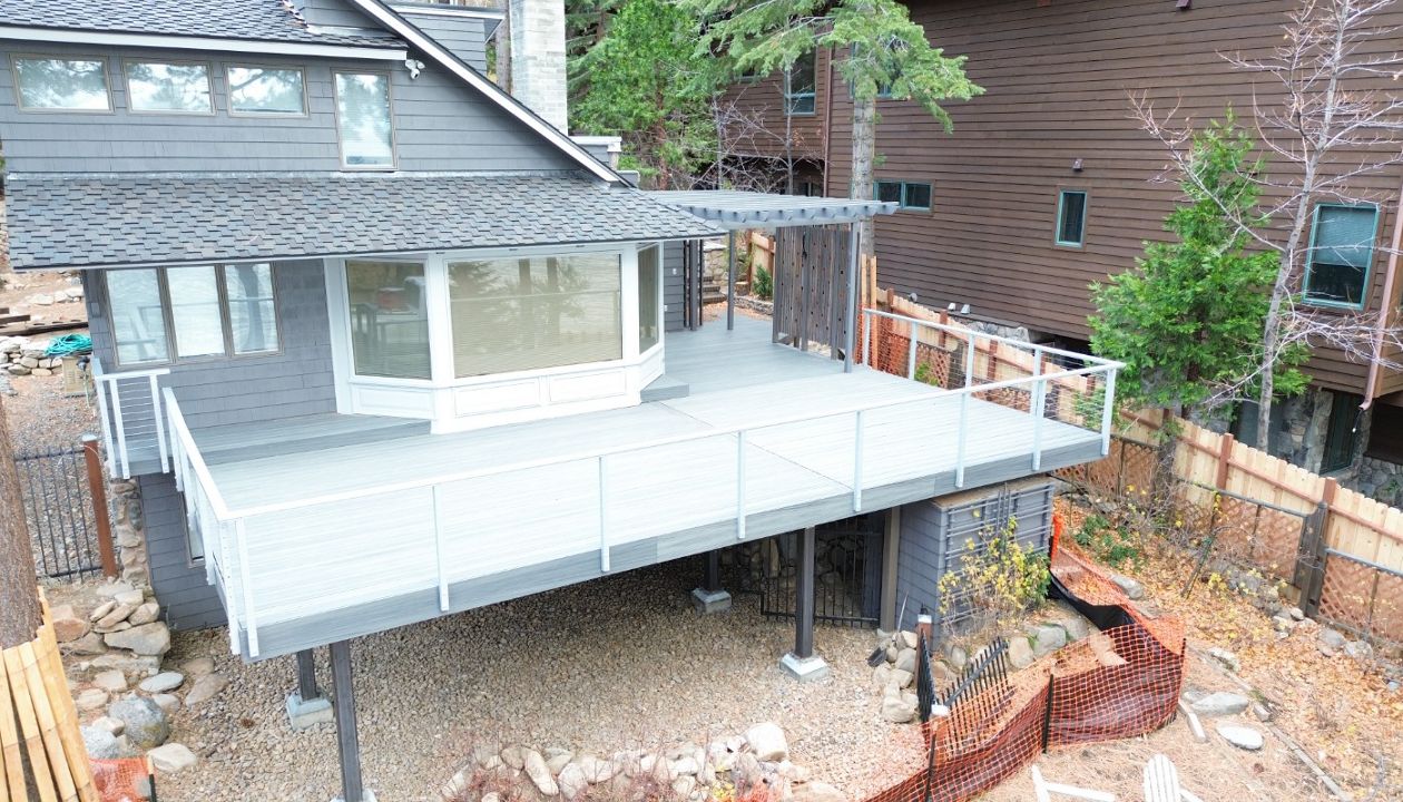 Glenbrook lake house deck