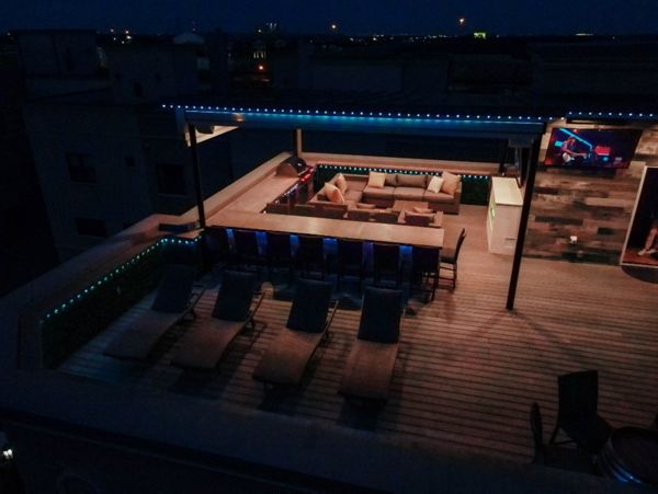 Trex Decking on rooftop