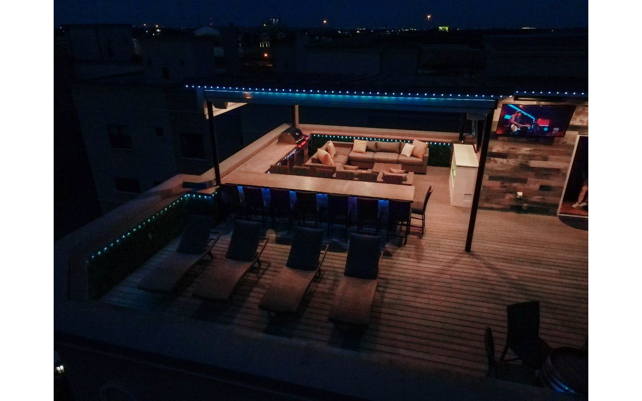Trex Decking on rooftop