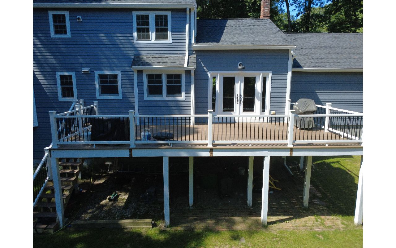 Weston, composite decking boards and railing replacement