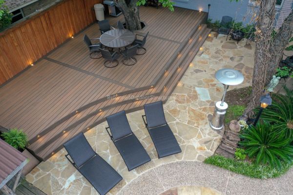 Trex Spiced Rum Deck & Flagstone Patio