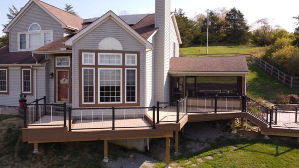 October 2024 Trex deck and railing project in Melbourne Kentucky
