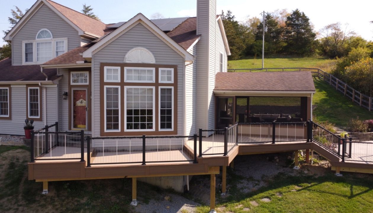 October 2024 Trex deck and railing project in Melbourne Kentucky