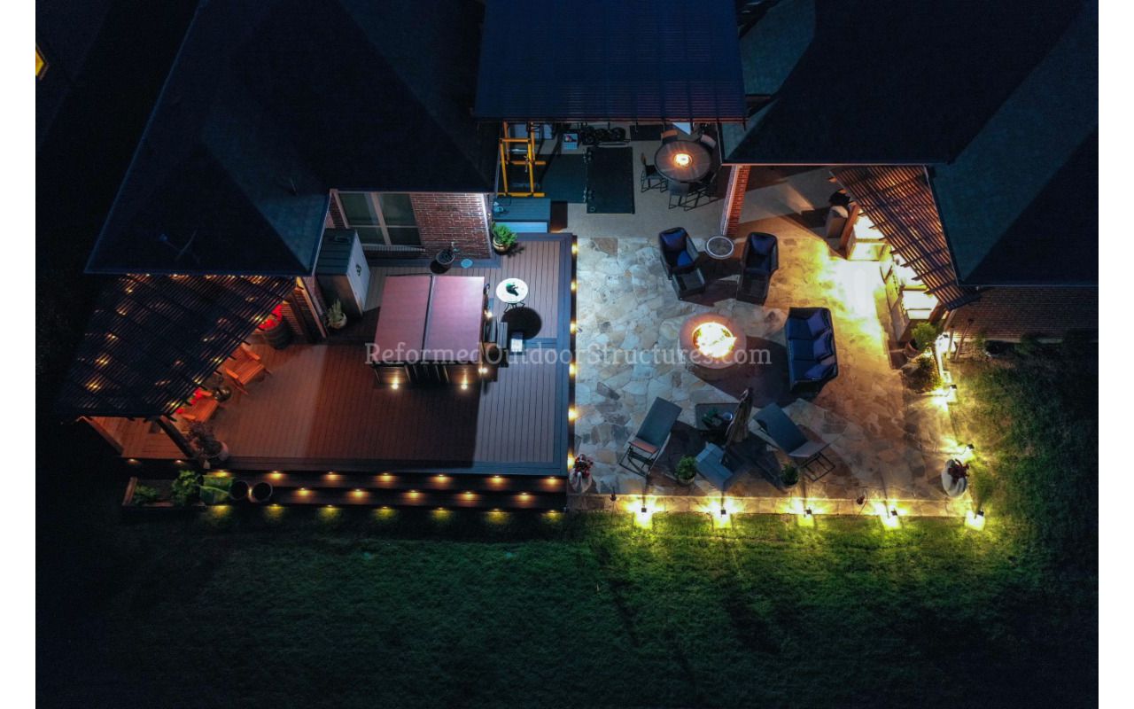 Trex Deck & Outdoor Living Space (Night Photos)