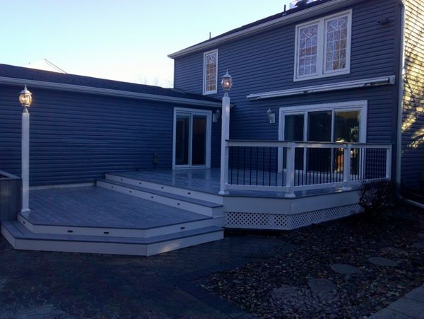 Trex Rainer deck rebuild in Marlton, NJ.