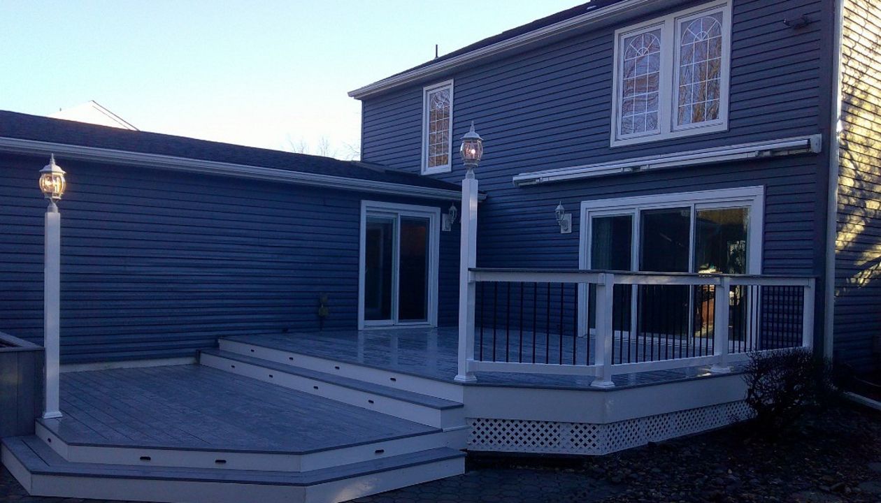 Trex Rainer deck rebuild in Marlton, NJ.