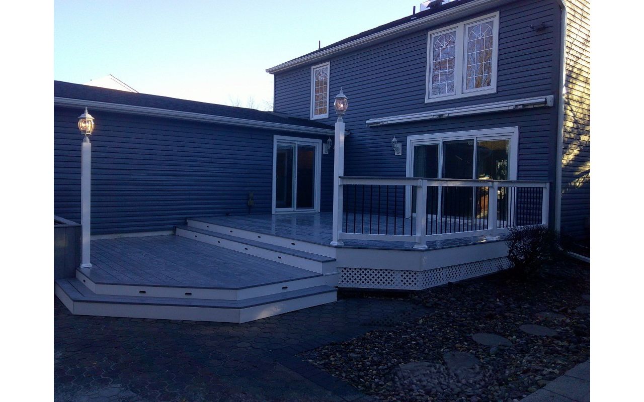 Trex Rainer deck rebuild in Marlton, NJ.