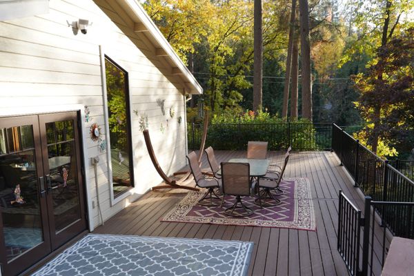 A huge Trex deck in Grass Valley, CA.