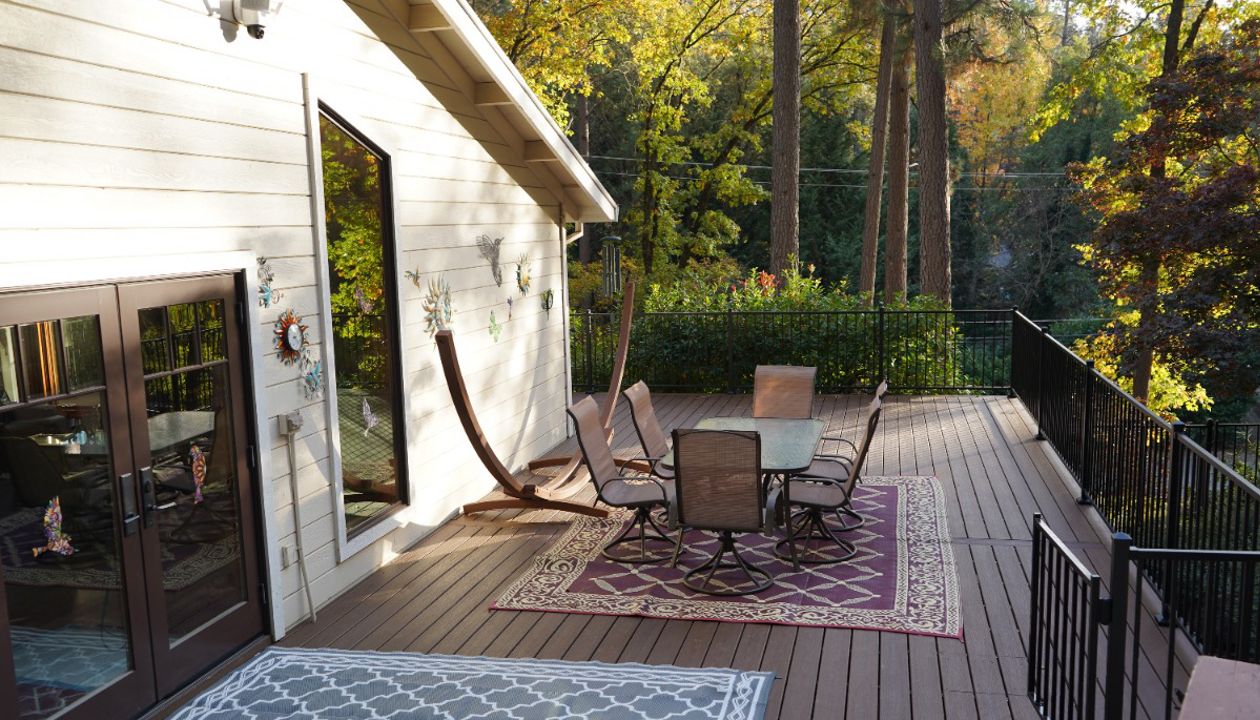 A huge Trex deck in Grass Valley, CA.