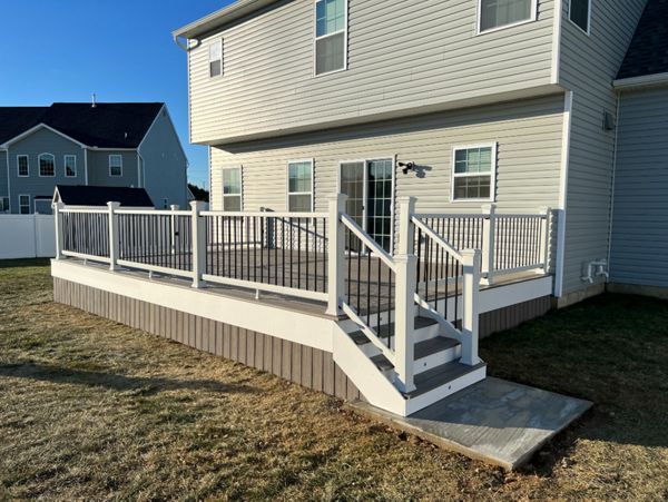 Trex Rocky Harbor Decking With Deck Skirt